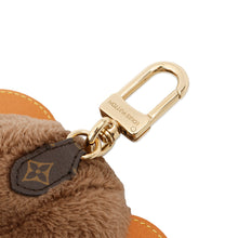 将图像加载到图库查看器中，LOUIS VUITTON Bag Charm・LV Louis Bear Brown/BlueM03178 Fake fur
