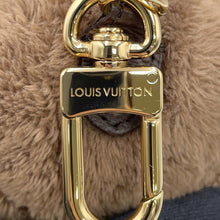 将图像加载到图库查看器中，LOUIS VUITTON Bag Charm・LV Louis Bear Brown/BlueM03178 Fake fur
