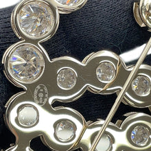 Load image into Gallery viewer, CHANEL CC Logo Brooch Rhinestone Gold Plated
