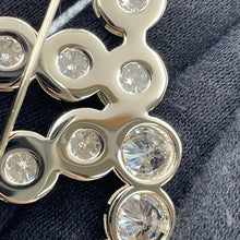 Load image into Gallery viewer, CHANEL CC Logo Brooch Rhinestone Gold Plated
