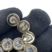 将图像加载到图库查看器中，CHANEL CC Logo Brooch Rhinestone Gold Plated
