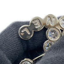 Load image into Gallery viewer, CHANEL CC Logo Brooch Rhinestone Gold Plated
