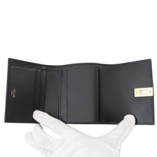 Load image into Gallery viewer, CELINE 16 Sèze Small Trifold Wallet Black10F523CQ7 Calf Leather
