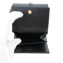 Load image into Gallery viewer, CELINE 16 Sèze Small Trifold Wallet Black10F523CQ7 Calf Leather
