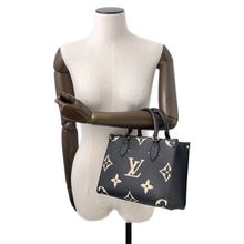 Load image into Gallery viewer, LOUIS VUITTON Onthego Noir/BeigeM45659 Bicolor Monogram Empreinte Leather Size PM
