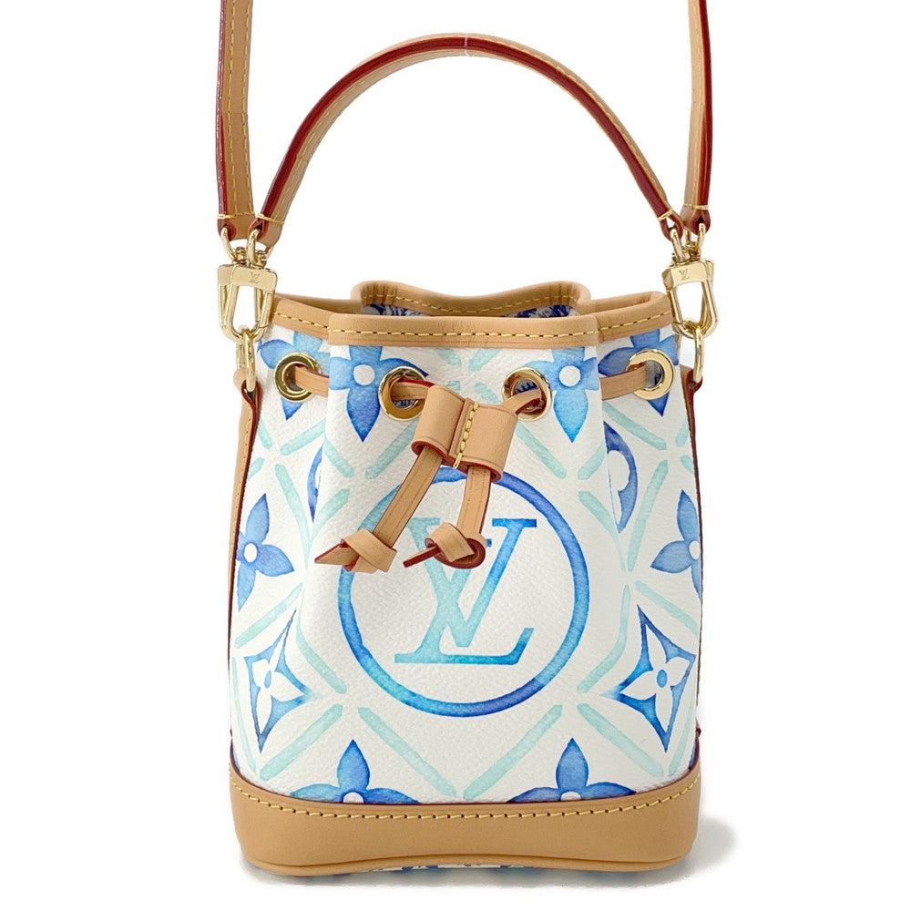 LOUIS VUITTON Nano Noe Lagoon blueM83620 Monogram Visor Pool