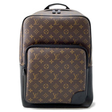 将图像加载到图库查看器中，LOUIS VUITTON Dean Backpack Brown/NoirM45335 Monogram Macassar Canvas
