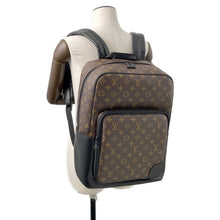 将图像加载到图库查看器中，LOUIS VUITTON Dean Backpack Brown/NoirM45335 Monogram Macassar Canvas

