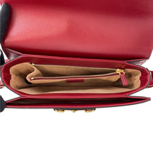 Load image into Gallery viewer, GUCCI 1955 Horsebit GG Supreme Shoulder Bag Beige/Red602204 GG Supreme Leather
