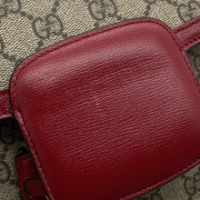 Load image into Gallery viewer, GUCCI 1955 Horsebit GG Supreme Shoulder Bag Beige/Red602204 GG Supreme Leather
