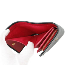 将图像加载到图库查看器中，GUCCI Double G Medium Wallet Black/Pink598587 Leather
