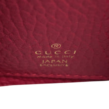 将图像加载到图库查看器中，GUCCI Double G Medium Wallet Black/Pink598587 Leather
