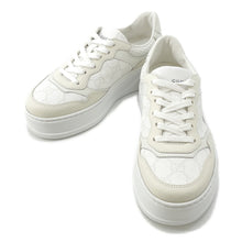 将图像加载到图库查看器中，GUCCI Interlocking G GG Supreme Sneakers White/Ivory700775 PVC Leather Size 34.5
