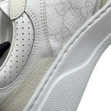 将图像加载到图库查看器中，GUCCI Interlocking G GG Supreme Sneakers White/Ivory700775 PVC Leather Size 34.5
