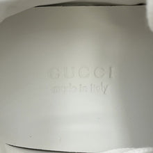 将图像加载到图库查看器中，GUCCI Interlocking G GG Supreme Sneakers White/Ivory700775 PVC Leather Size 34.5
