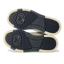 将图像加载到图库查看器中，GUCCI Reweb Cherie Line Sneakers White/Black807059 Leather Size 35

