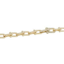 将图像加载到图库查看器中，TIFFANY&amp;Co. Hardware Medium Link Necklace70751135 18K Yellow Gold
