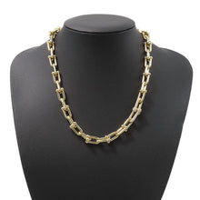将图像加载到图库查看器中，TIFFANY&amp;Co. Hardware Medium Link Necklace70751135 18K Yellow Gold
