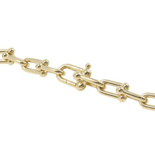 将图像加载到图库查看器中，TIFFANY&amp;Co. Hardware Medium Link Necklace70751135 18K Yellow Gold
