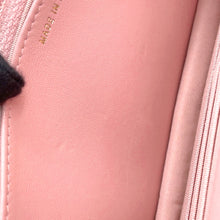 Load image into Gallery viewer, CHANEL Matelasse Tweed Chain Wallet White/Pink/BlueA33814 Tweed
