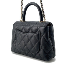 将图像加载到图库查看器中，CHANEL Matelasse Coco Handle BlackAP4244 Caviar Leather Size Mini mini
