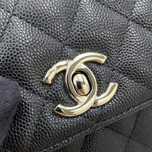 将图像加载到图库查看器中，CHANEL Matelasse Coco Handle BlackAP4244 Caviar Leather Size Mini mini
