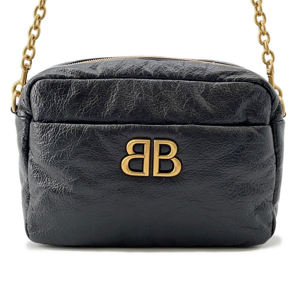 BALENCIAGA Monaco Camera Bag Black806458 Calf Leather