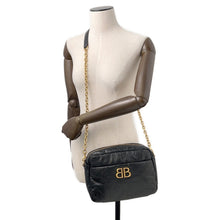 Load image into Gallery viewer, BALENCIAGA Monaco Camera Bag Black806458 Calf Leather
