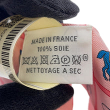 将图像加载到图库查看器中，HERMES Twilly Horsewear Couvertures et Tenues Rose/Blue/VertH061356S Silk100%
