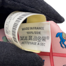 将图像加载到图库查看器中，HERMES Twilly Horsewear Couvertures et Tenues Rose/Blue/VertH061356S Silk100%

