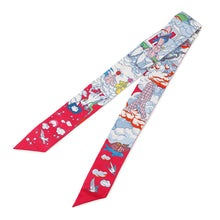 将图像加载到图库查看器中，HERMES HERMES Twilly &quot;My Cloud&quot; Fuchsia/Blue/MultiH063900S Silk100%
