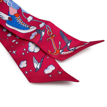 将图像加载到图库查看器中，HERMES HERMES Twilly &quot;My Cloud&quot; Fuchsia/Blue/MultiH063900S Silk100%
