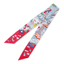 将图像加载到图库查看器中，HERMES HERMES Twilly &quot;My Cloud&quot; Fuchsia/Blue/MultiH063900S Silk100%
