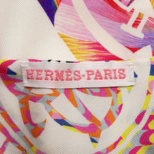 将图像加载到图库查看器中，HERMES Twilly MarbleSilk &quot;Exlibris&quot; Rose/Blanc/BlueH064066S Silk100%
