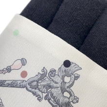 将图像加载到图库查看器中，HERMES Twilly 《Recreapore》 Blanc/GrisH063871S Silk100%
