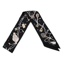 将图像加载到图库查看器中，HERMES Twilly 《Recreapore》 Noir/BeigeH063871S Silk100%
