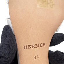将图像加载到图库查看器中，HERMES Oasis White Leather Size 34
