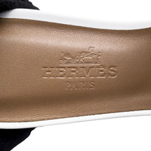将图像加载到图库查看器中，HERMES Oasis White Leather Size 34
