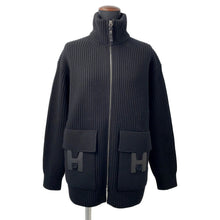 将图像加载到图库查看器中，HERMES H motif knit Size 34 Black2H2204DA Wool 100%
