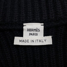 将图像加载到图库查看器中，HERMES H motif knit Size 34 Black2H2204DA Wool 100%
