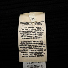 将图像加载到图库查看器中，HERMES H motif knit Size 34 Black2H2204DA Wool 100%
