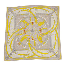 将图像加载到图库查看器中，HERMES Scarf Carre 140 Giant Square Morning walk La Promenade du Matin Size 140 Natural/Beige/Jaune Cashmere 70% Silk 30%
