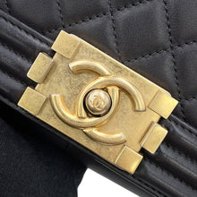Load image into Gallery viewer, CHANEL Boy Chanel ChainShoulder Bag Dark GrayA67086 Lambskin
