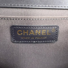 Load image into Gallery viewer, CHANEL Boy Chanel ChainShoulder Bag Dark GrayA67086 Lambskin
