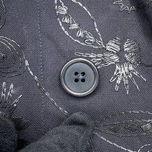 将图像加载到图库查看器中，HERMES Fleur Technique Short Sleeve Overshirt Size 52 Marine Cotton100%
