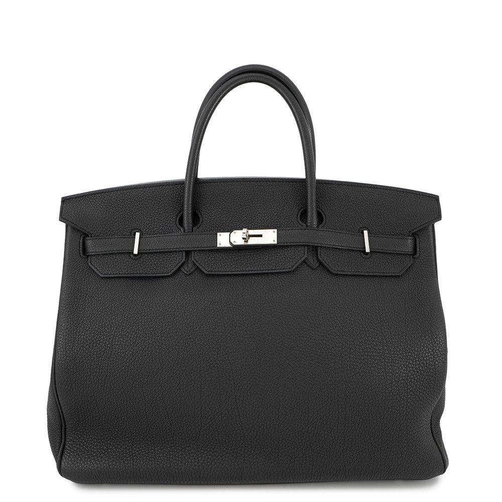 HERMES Birkin Black Togo Leather Size 40