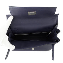 Load image into Gallery viewer, HERMES Kelly Retourne Blue Nuit Togo Leather Size 28
