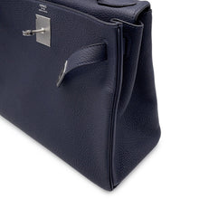 Load image into Gallery viewer, HERMES Kelly Retourne Blue Nuit Togo Leather Size 28
