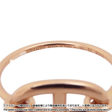 将图像加载到图库查看器中，HERMES Chaine d&#39;Ancre Rondo Ring Size 52/#12 18K Pink Gold
