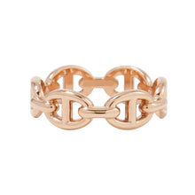 将图像加载到图库查看器中，HERMES Chaine d&#39;Ancre Anchene Ring Size PM/52/#12 18K Pink Gold

